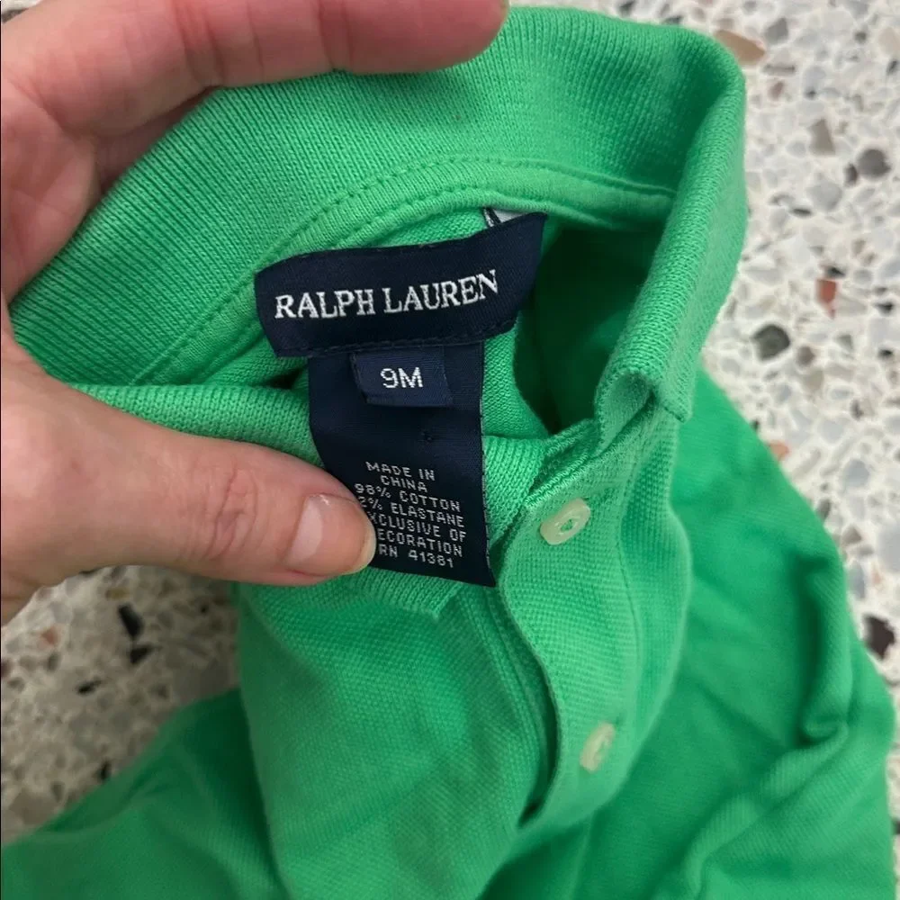 2 Ralph Lauren baby dresses cotton 9 month EUC